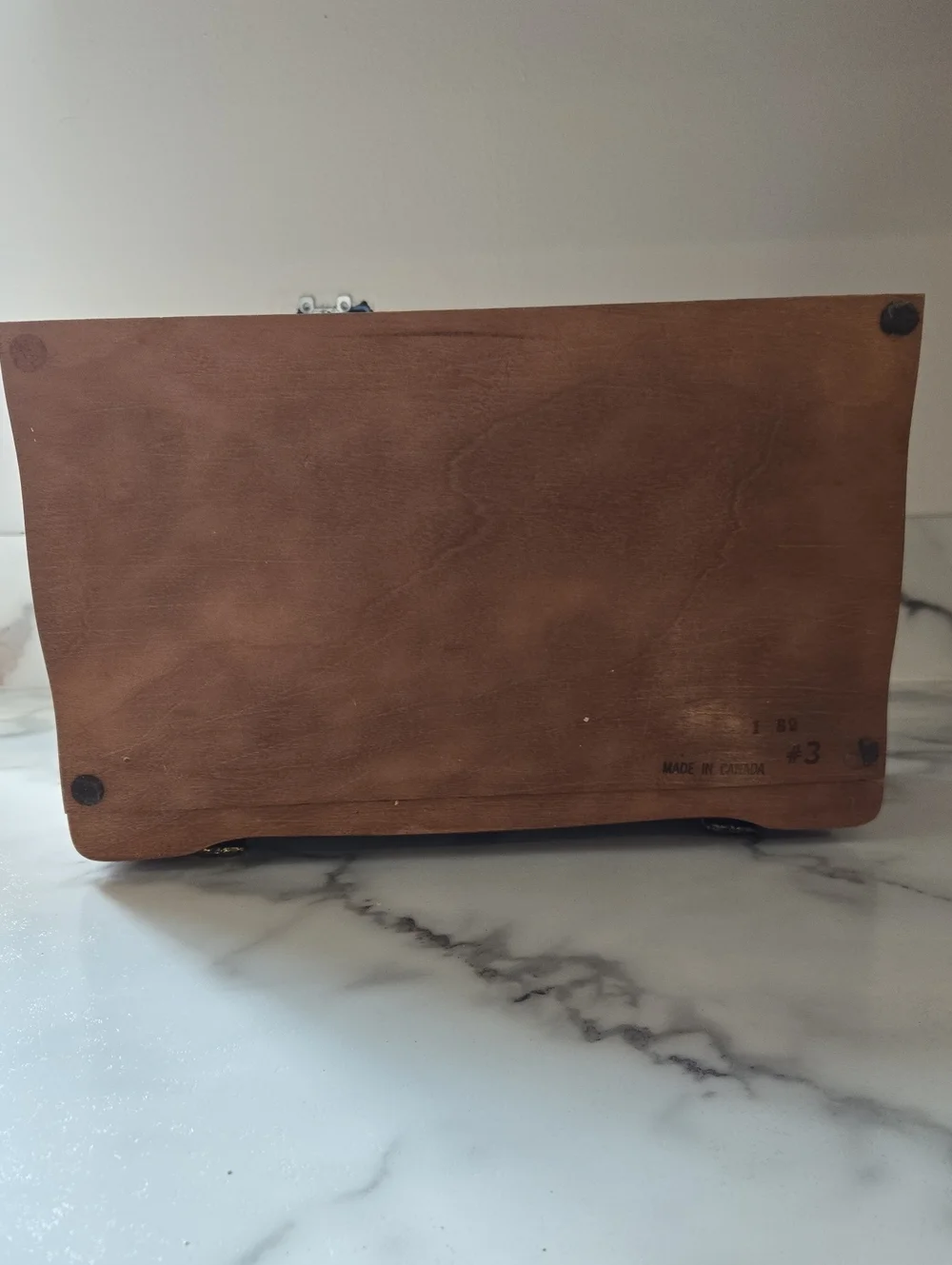 Vintage Jasco wooden jewelry box 70s-80s Made In Canada